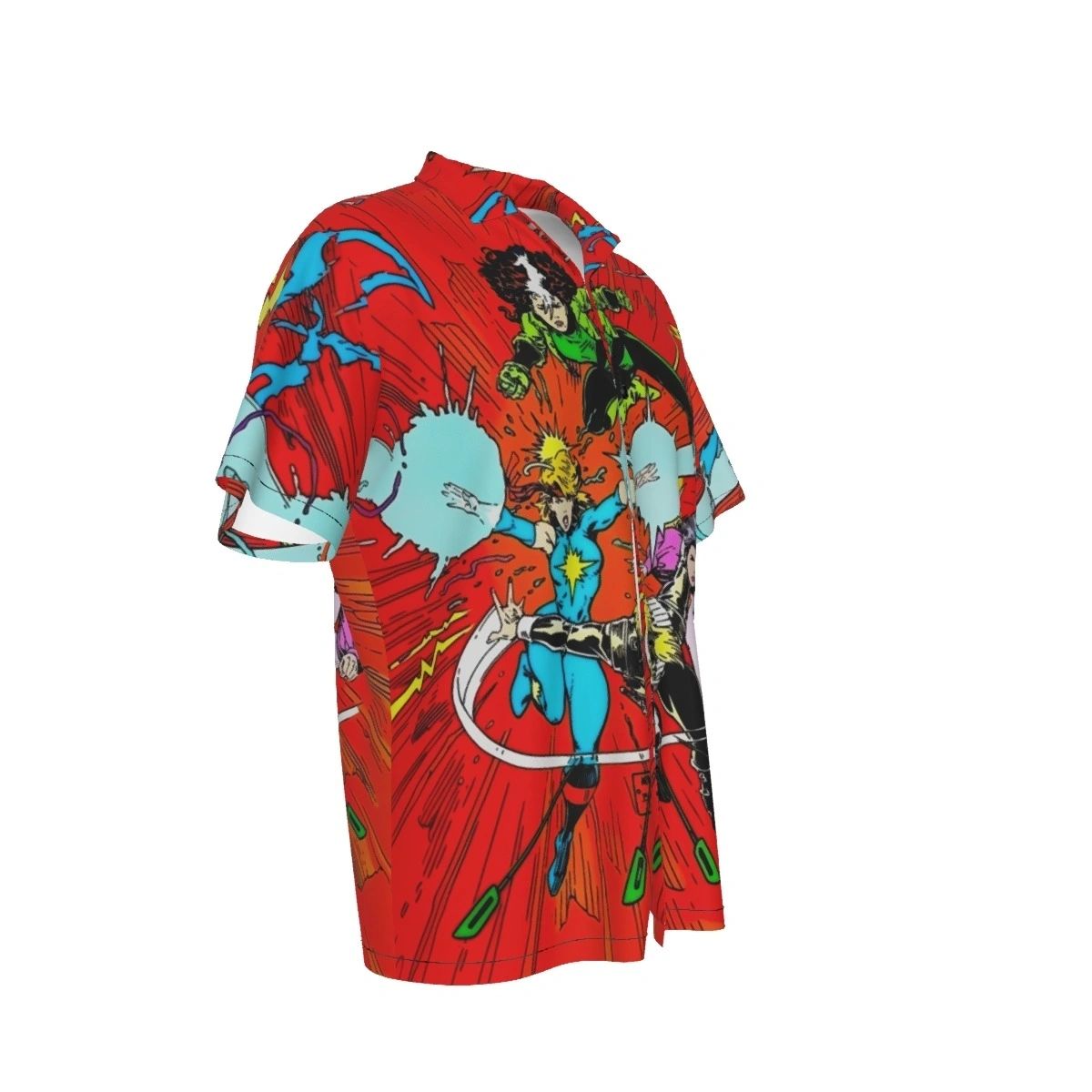 XMEN 213 ALL OVER PRINT SHIRTS WOLVERINE VS SABERTOOTH