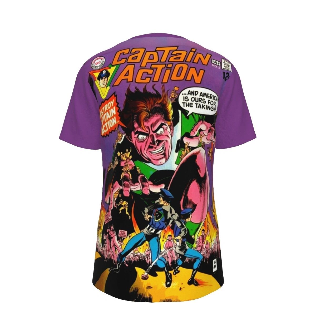 CAPTAIN ACTION 5 ALL OVER PRINT SHIRTS