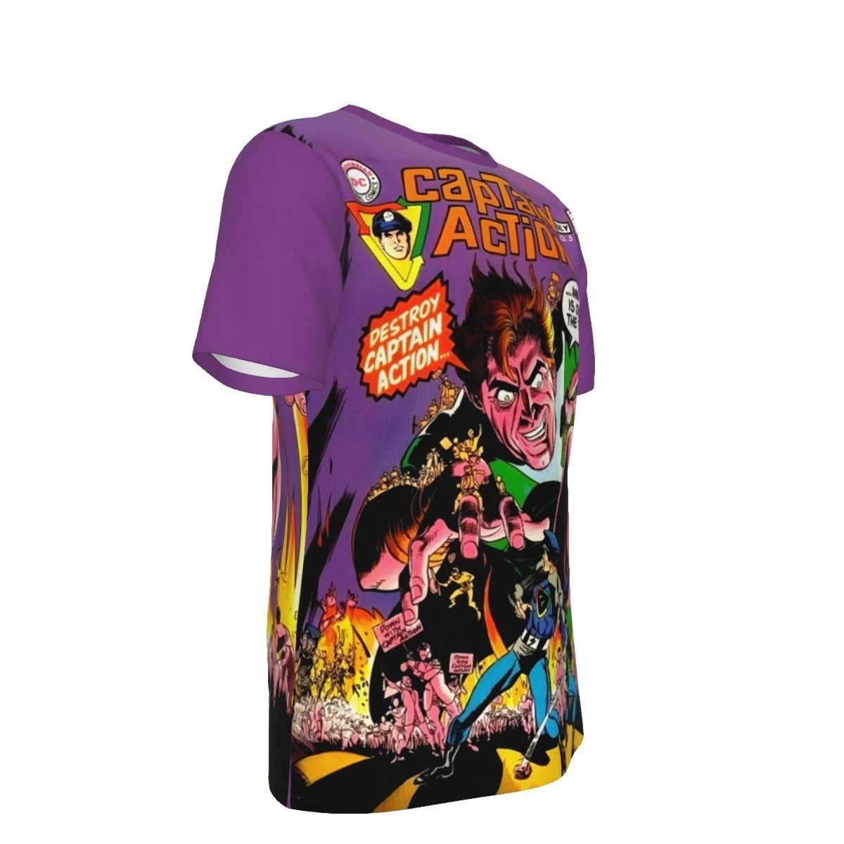 CAPTAIN ACTION 5 ALL OVER PRINT SHIRTS