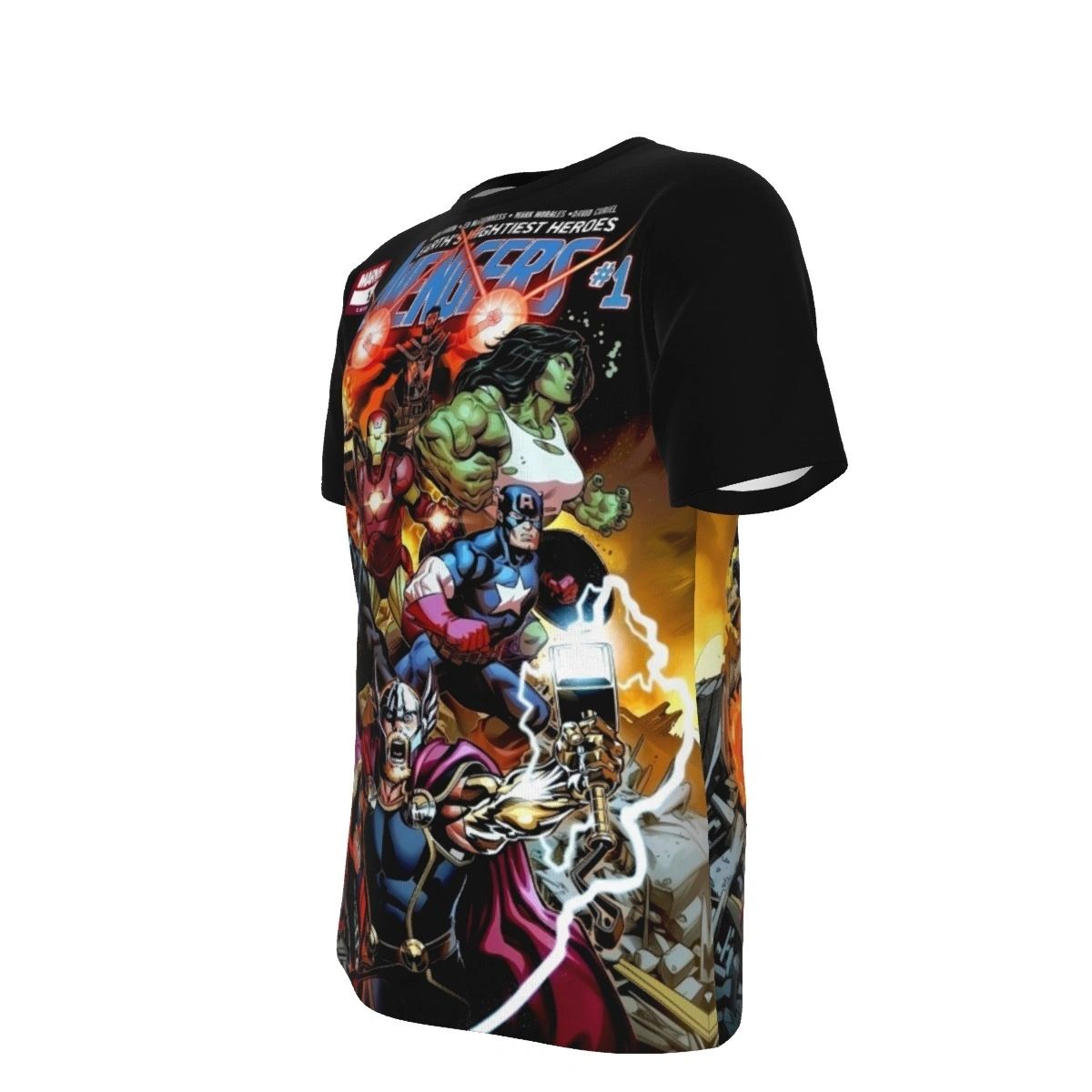 EARTH'S GREATEST HEROES: AVENGERS 1 ALL OVER PRINT SHIRTS