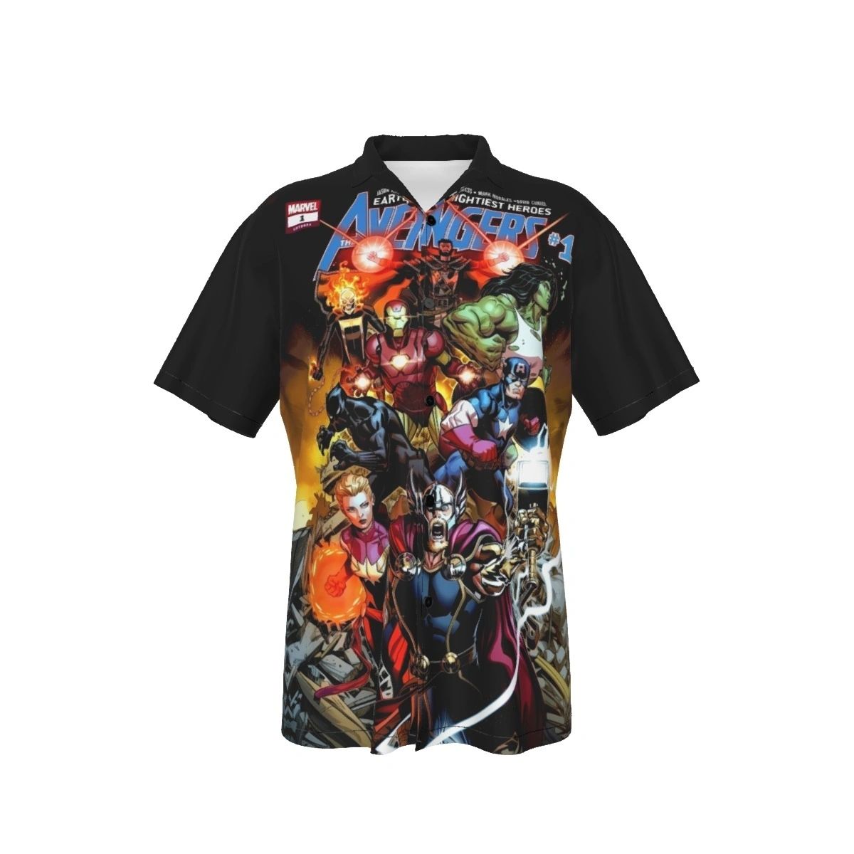 EARTH'S GREATEST HEROES: AVENGERS 1 ALL OVER PRINT SHIRTS