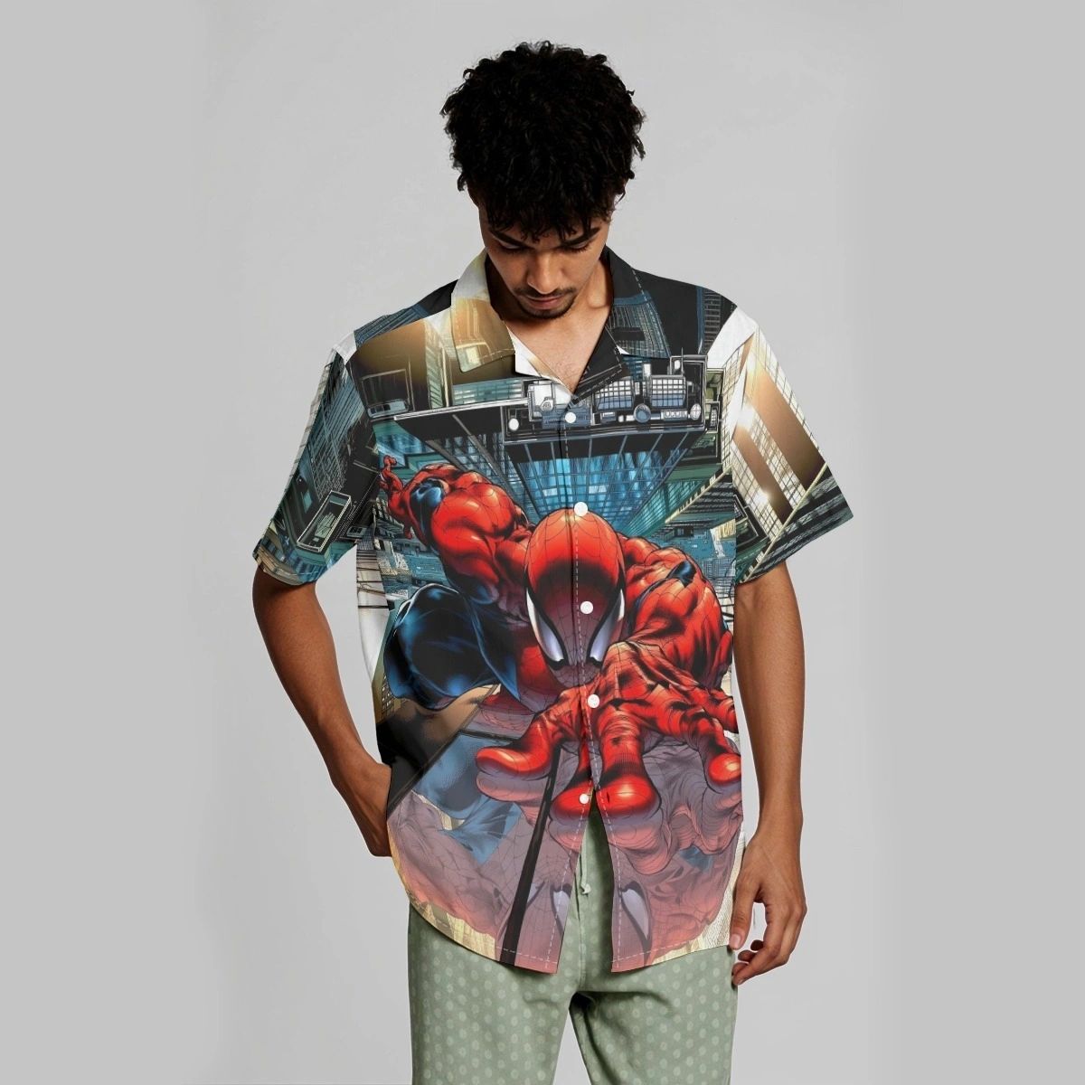 SENSATIONAL SPIDERMAN FERAL ALL OVER PRINT SHIRTS