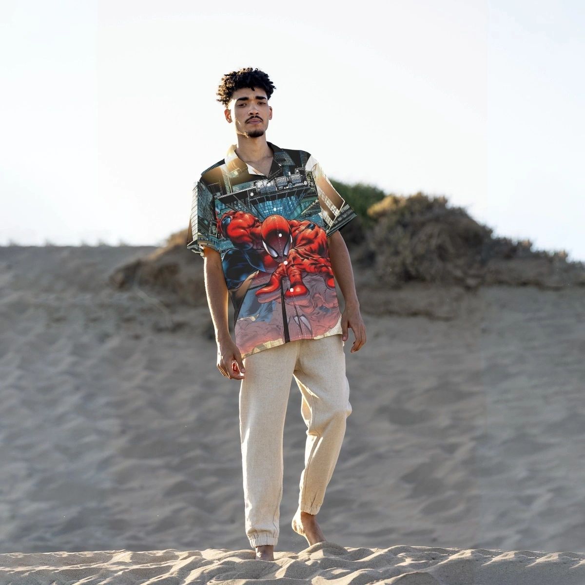 SENSATIONAL SPIDERMAN FERAL ALL OVER PRINT SHIRTS