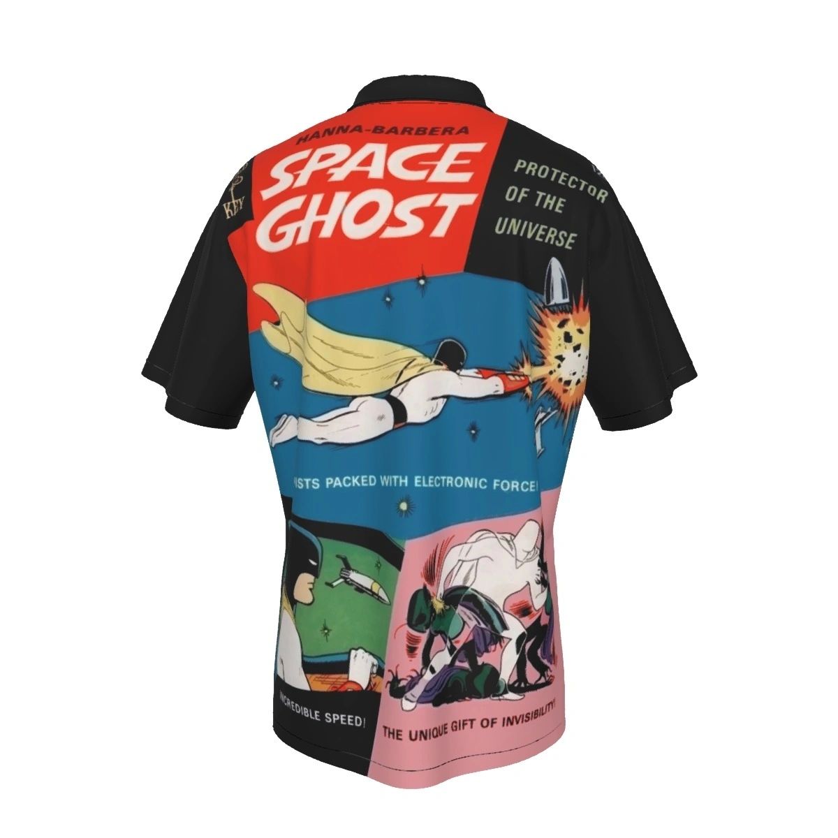 SPACE GHOST GOLD KEY COVER ALL OVER PRINT SHIRTS