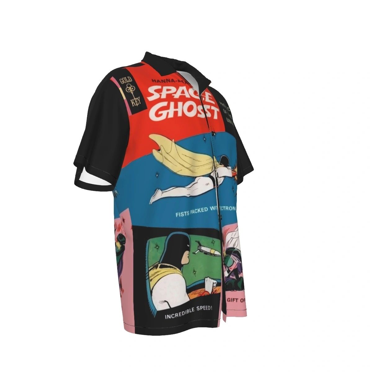 SPACE GHOST GOLD KEY COVER ALL OVER PRINT SHIRTS