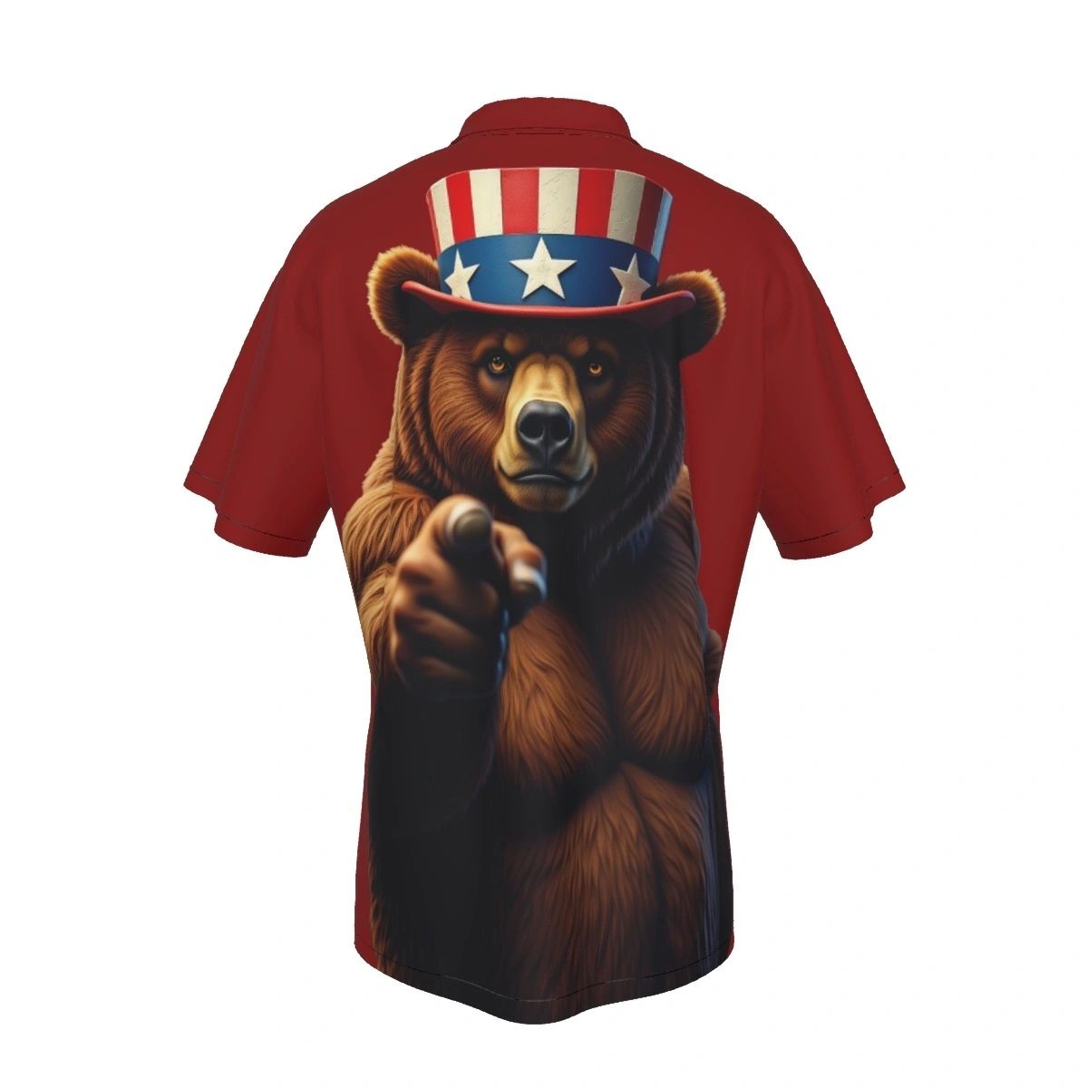 UNCLE SAM BEAR ALL OVER PRINT SHIRTS