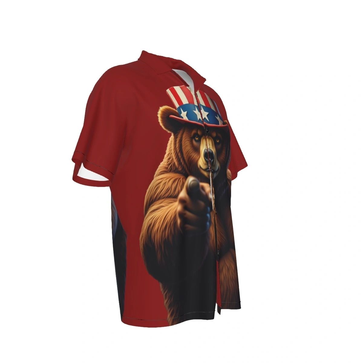UNCLE SAM BEAR ALL OVER PRINT SHIRTS