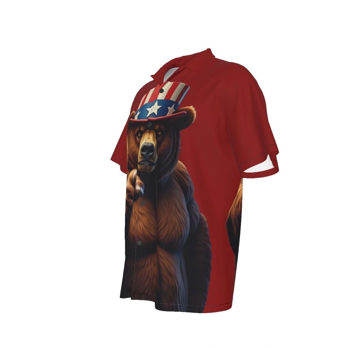 UNCLE SAM BEAR ALL OVER PRINT SHIRTS