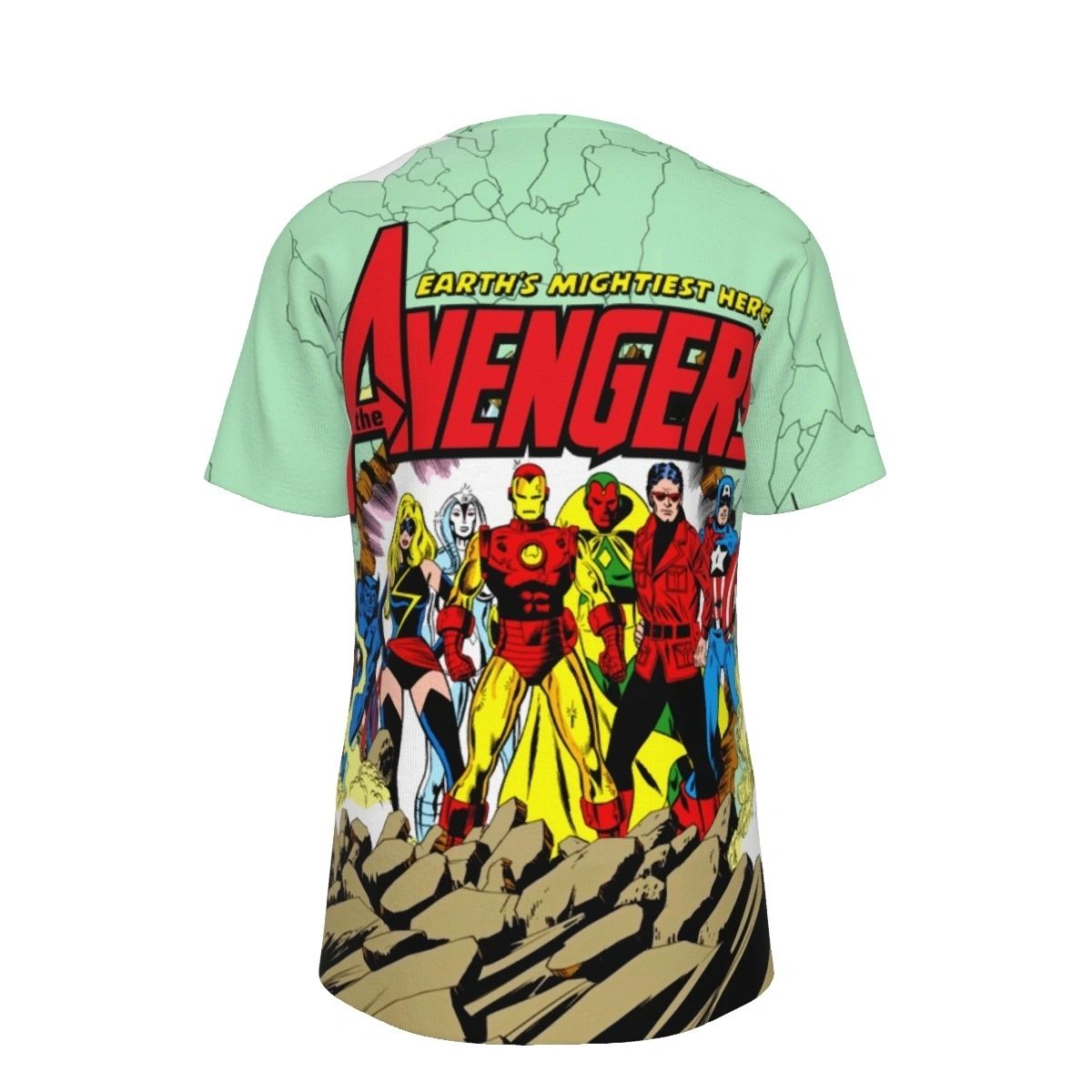 AVENGERS PINUP PAGE ALL OVER PRINT SHIRTS - PEREZ ART