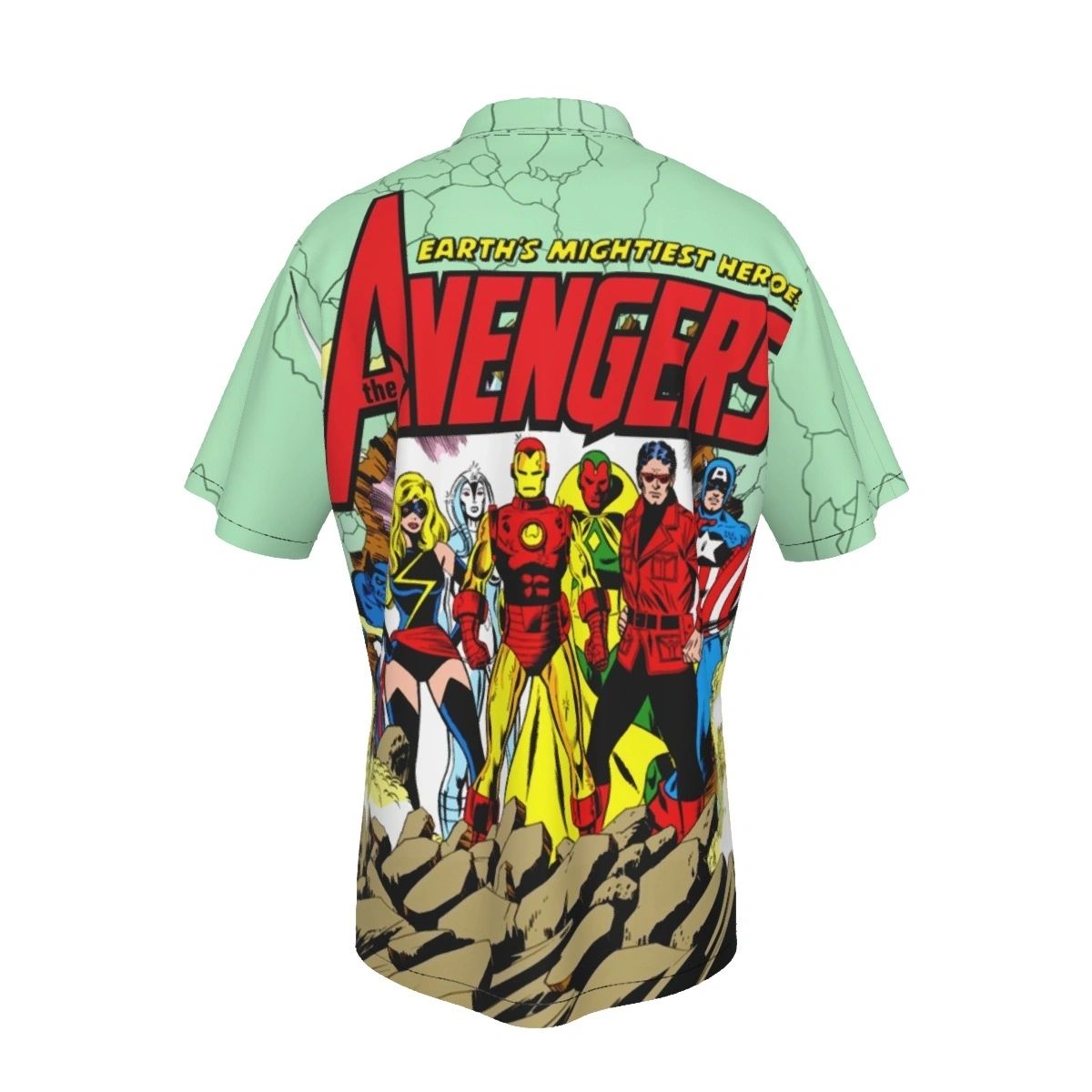 AVENGERS PINUP PAGE ALL OVER PRINT SHIRTS - PEREZ ART