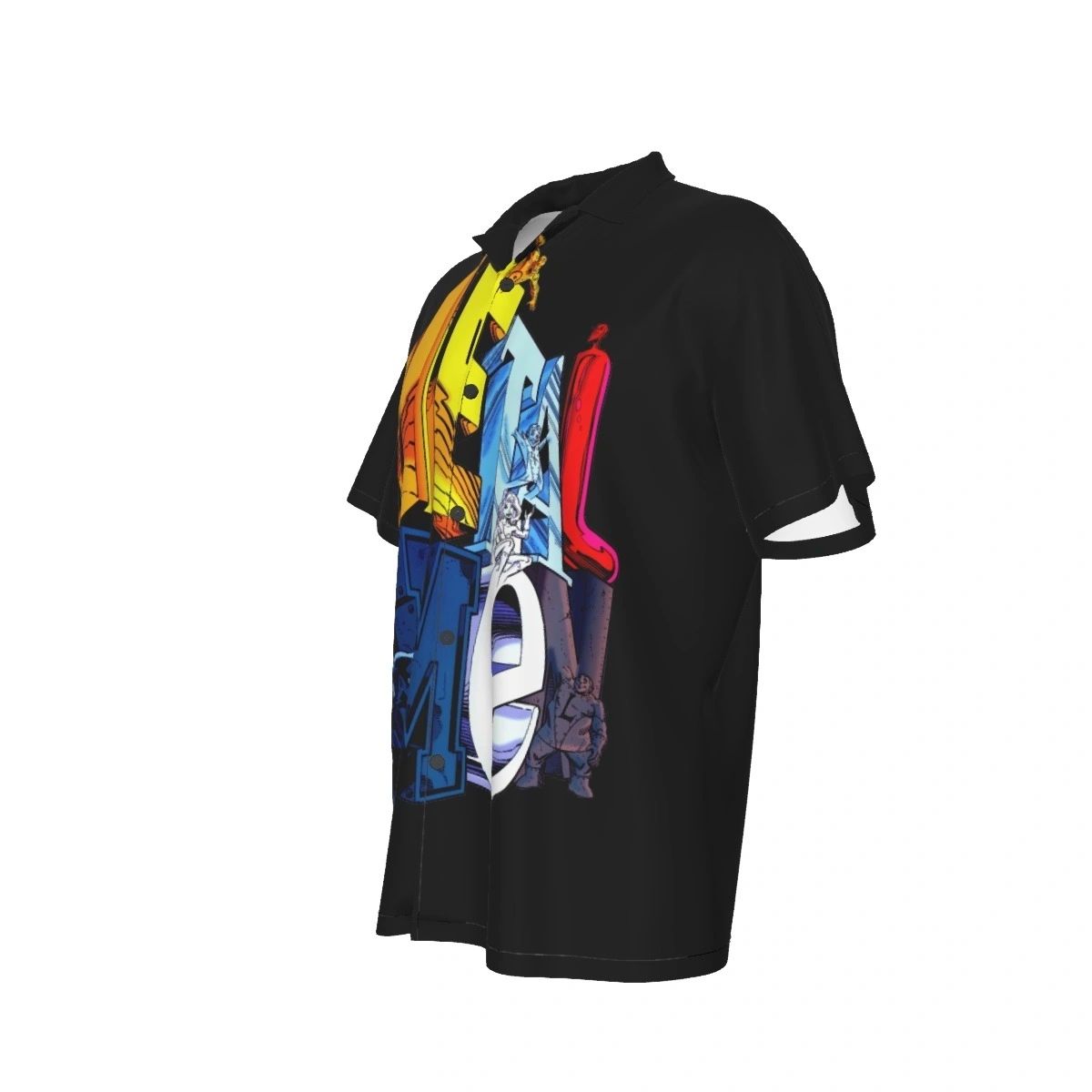 METAL MEN SELF LOGO ALL OVER PRINT SHIRTS