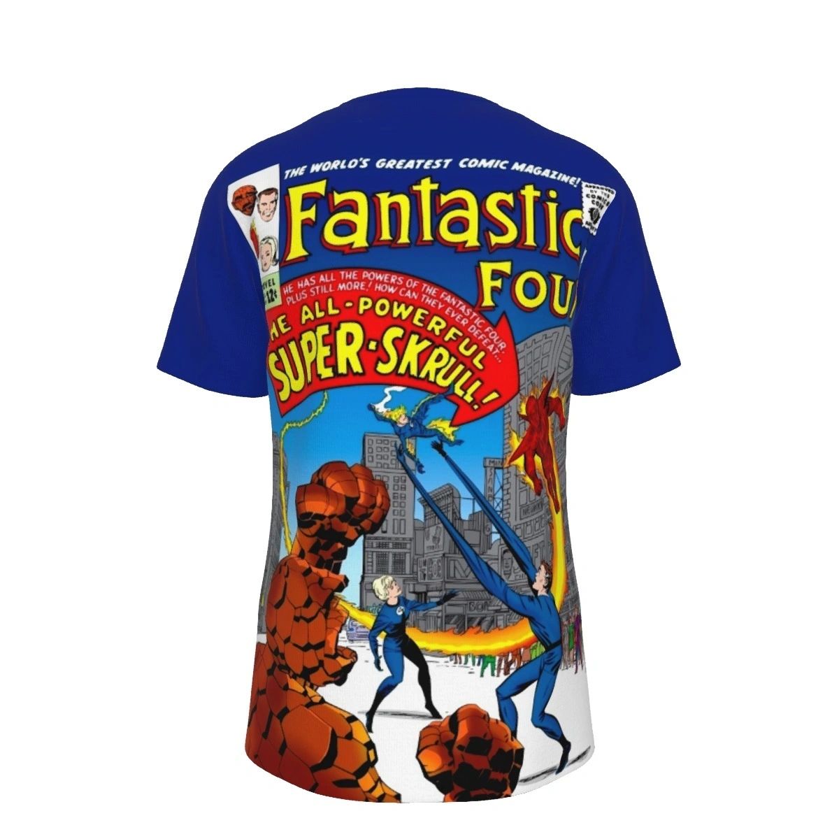FANTASTIC FOUR 18 ALL OVER PRINT SHIRTS-SUPER SKRULL