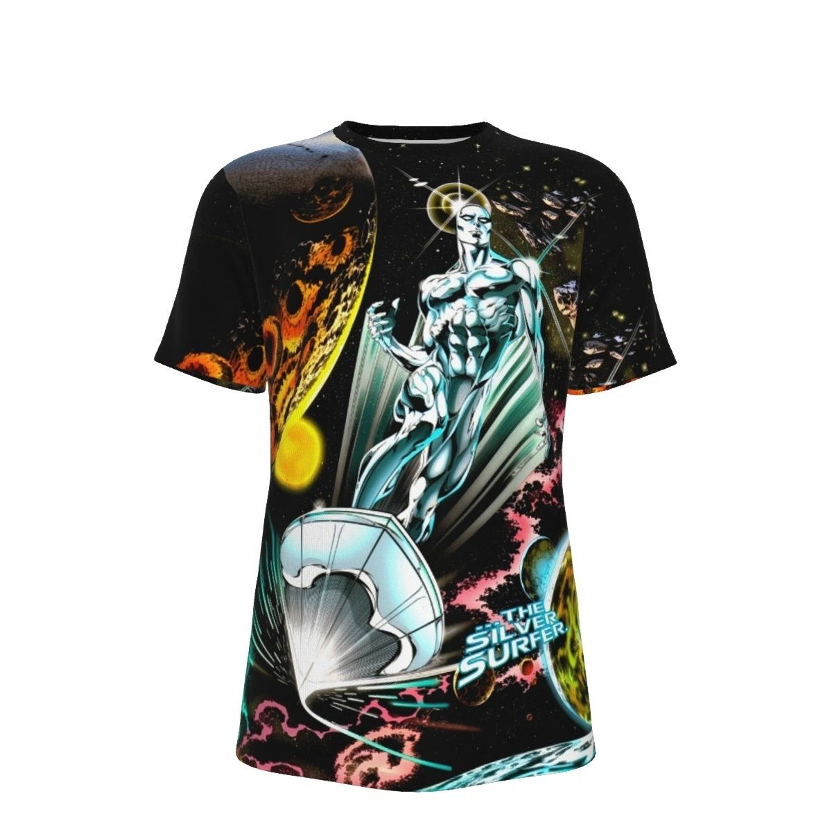 SILVER SURFER DANGEROUS ARTIFACTS SPLASH ALL OVER PRINT SHIRTS