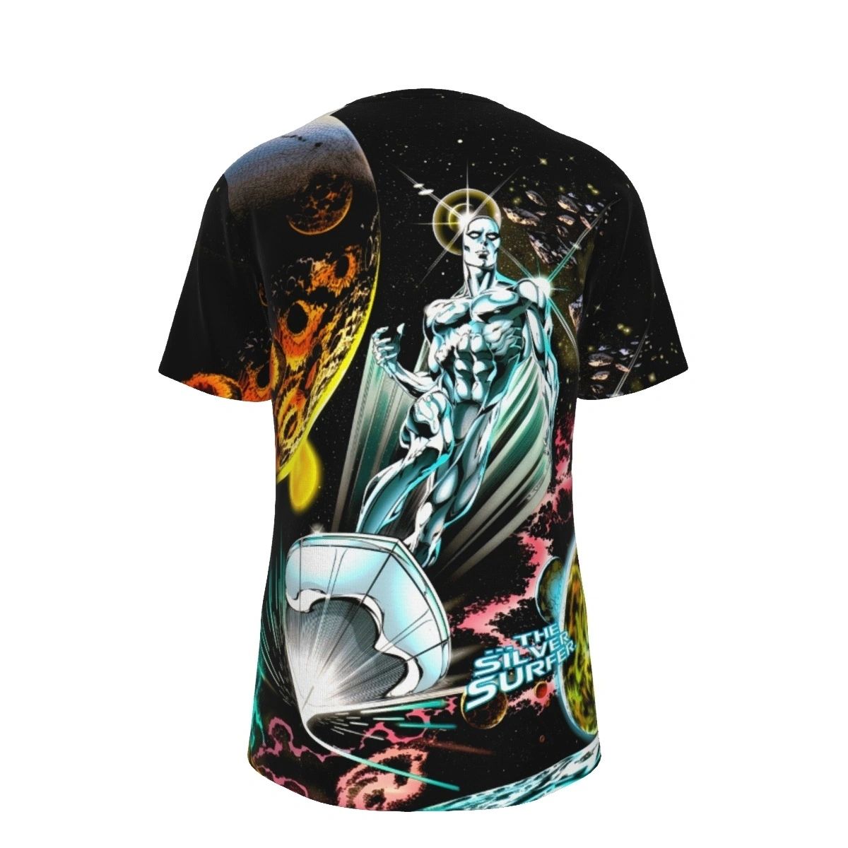 SILVER SURFER DANGEROUS ARTIFACTS SPLASH ALL OVER PRINT SHIRTS