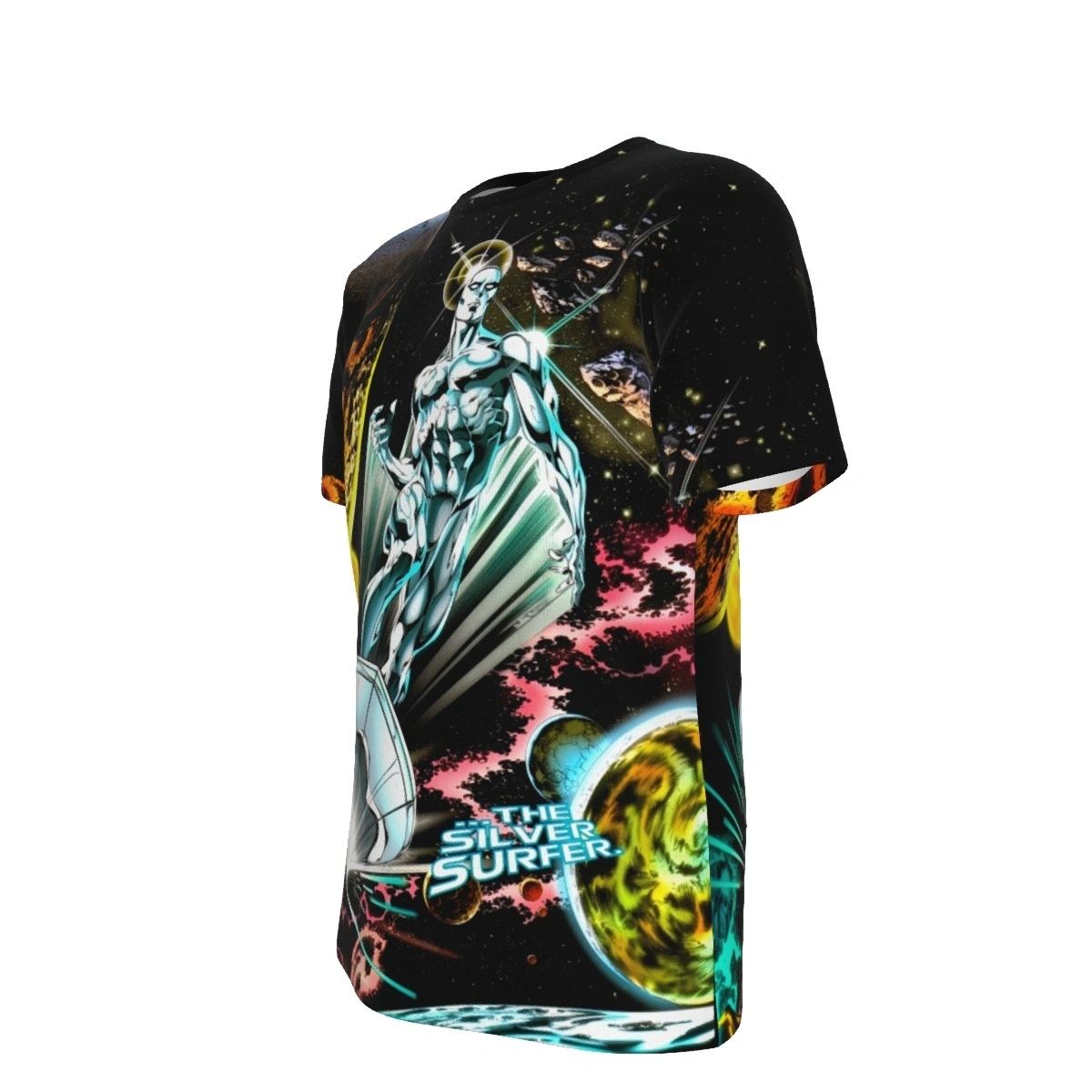 SILVER SURFER DANGEROUS ARTIFACTS SPLASH ALL OVER PRINT SHIRTS