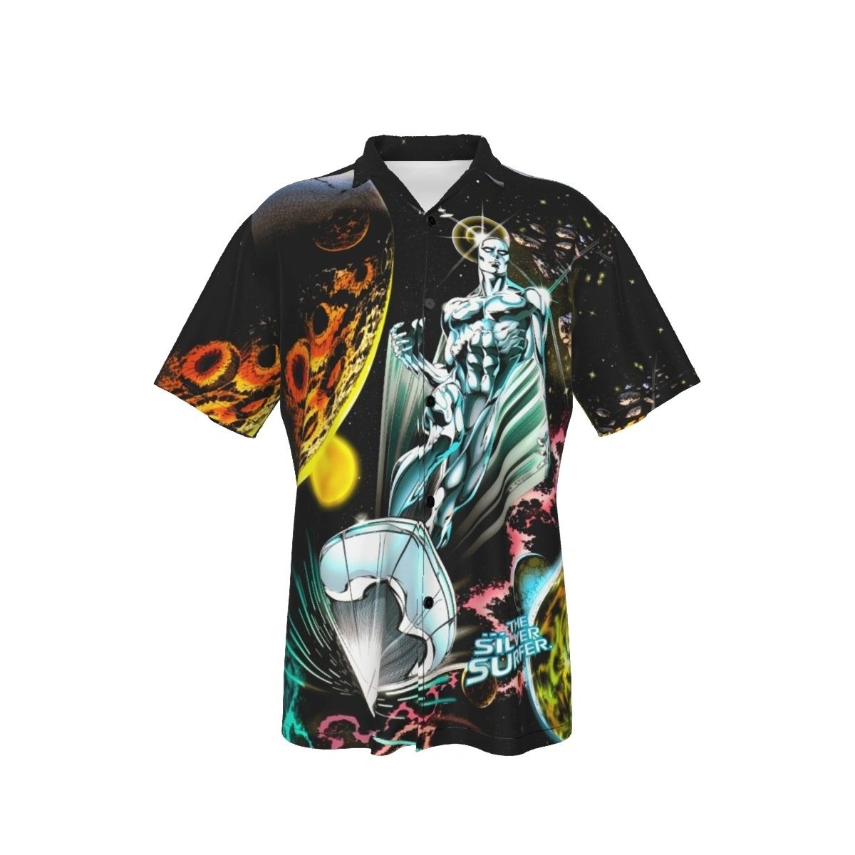 SILVER SURFER DANGEROUS ARTIFACTS SPLASH ALL OVER PRINT SHIRTS