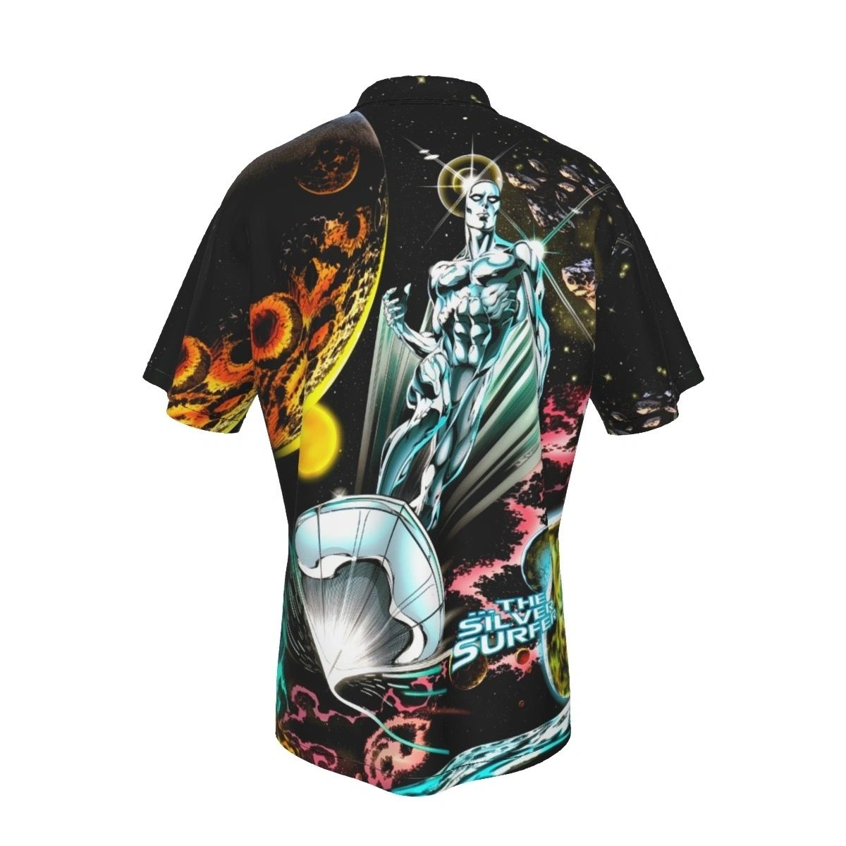 SILVER SURFER DANGEROUS ARTIFACTS SPLASH ALL OVER PRINT SHIRTS