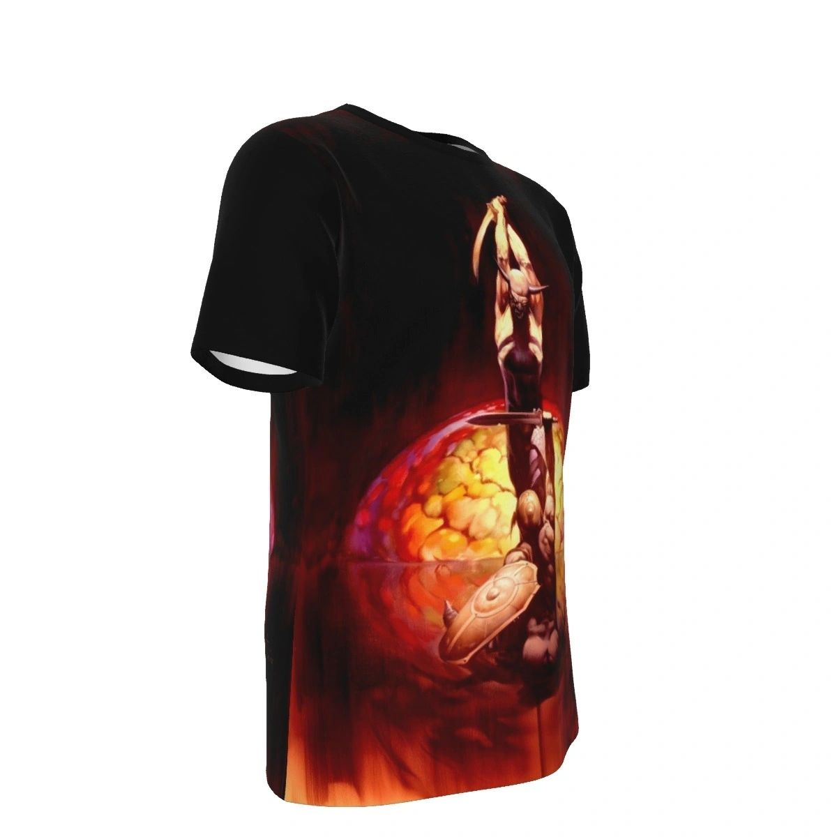 THE BRAIN ALL OVER PRINT SHIRTS - FRANK FRAZETTA