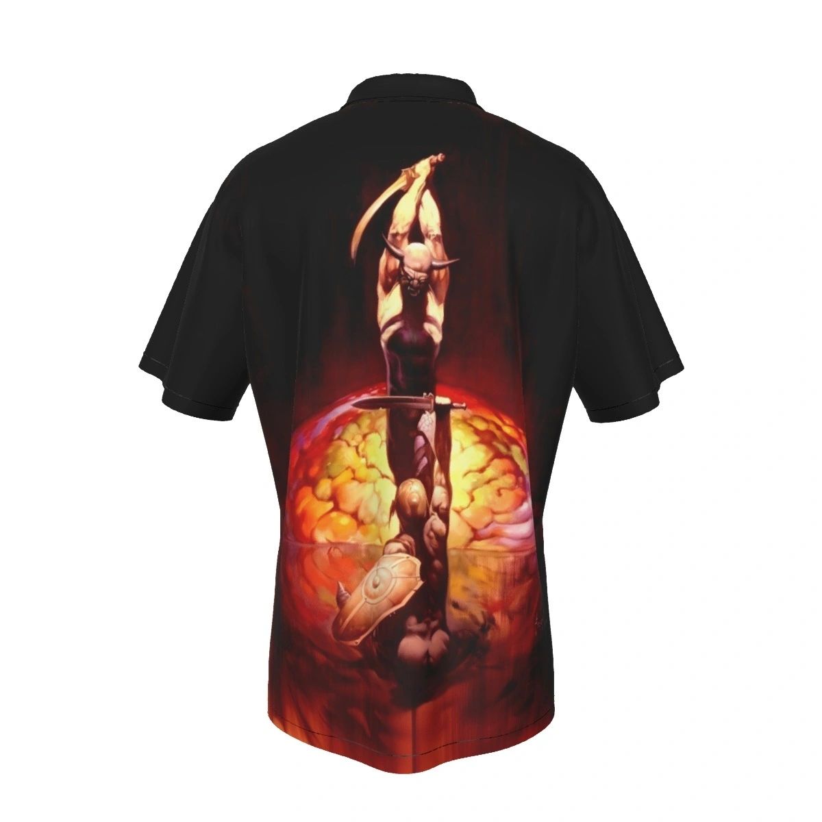 THE BRAIN ALL OVER PRINT SHIRTS - FRANK FRAZETTA