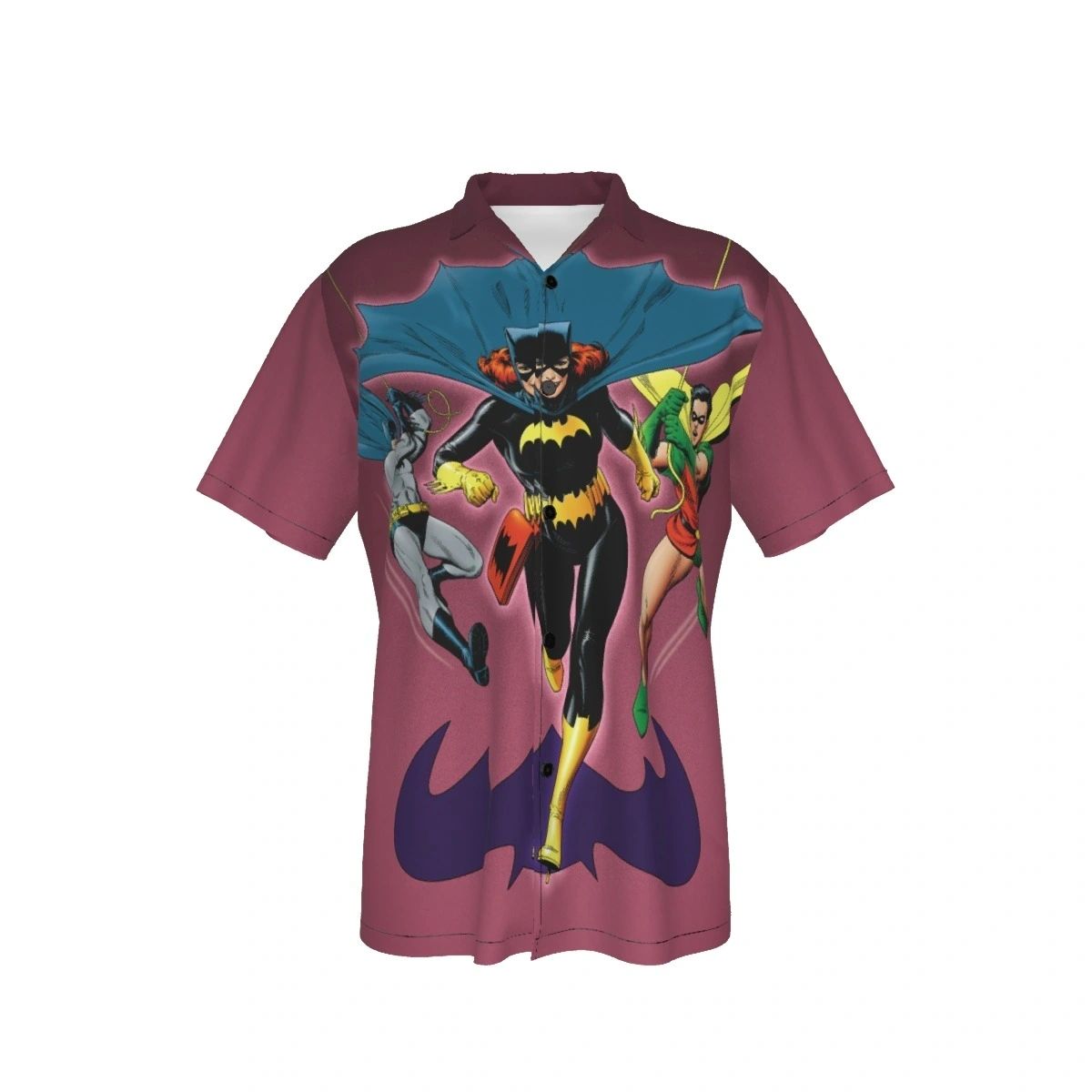 BATMAN BATGIRL AND ROBIN COVER ALL OVER PRINT SHIRT AND TANK TOP - BOLLAND ART