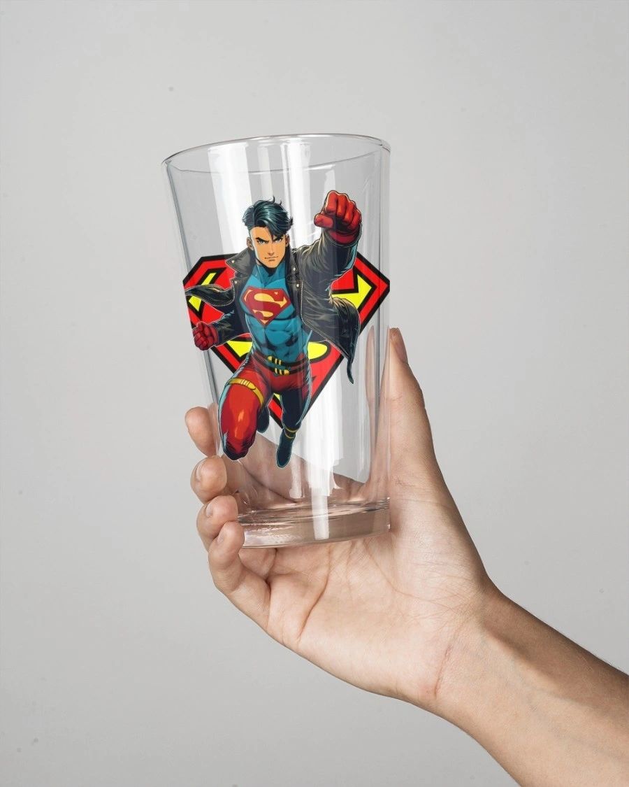 RETCONNED SUPERBOY- KONEL READY Pint Glass (with Free Shipping)