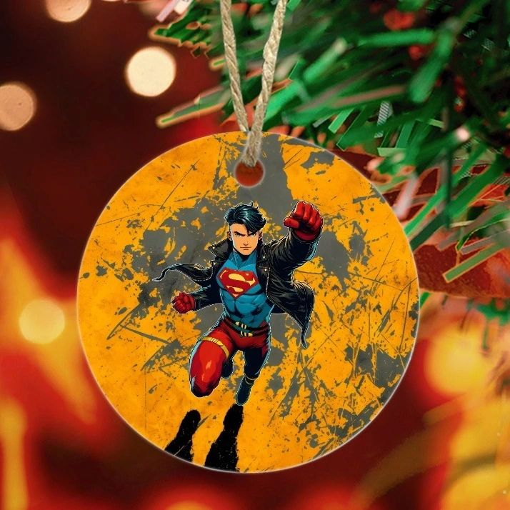RETCON SUPERBOY KONEL READY CHRISTMAS TREE ORNAMENT