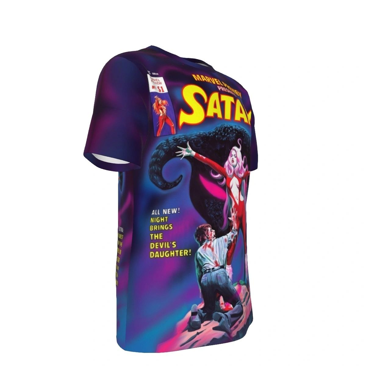 MARVEL PREVIEW 7 SATANA ALL OVER PRINT SHIRTS