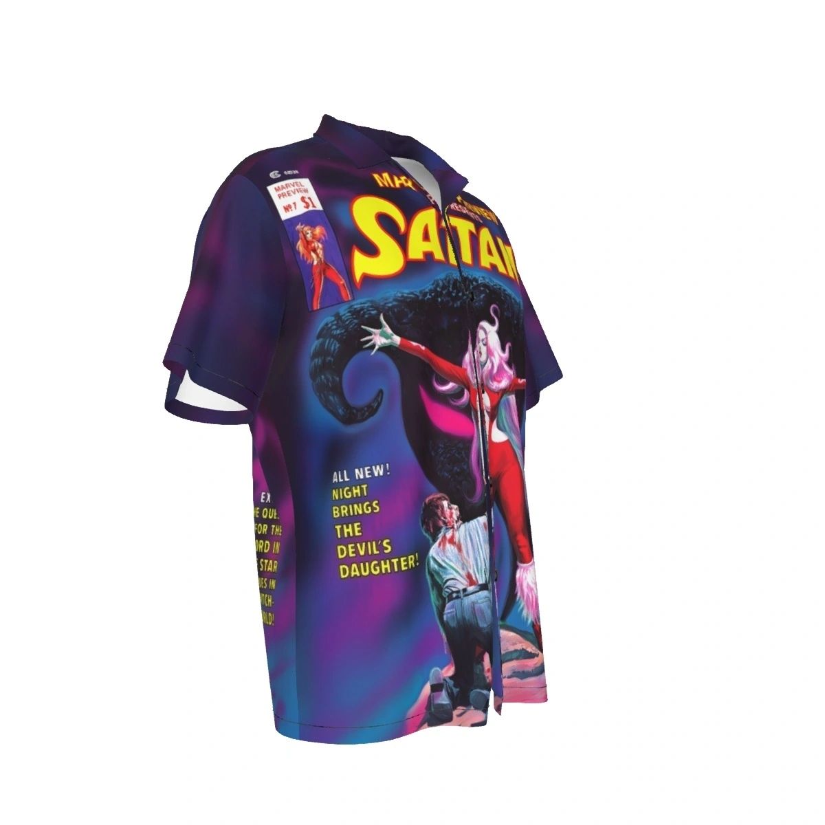 MARVEL PREVIEW 7 SATANA ALL OVER PRINT SHIRTS