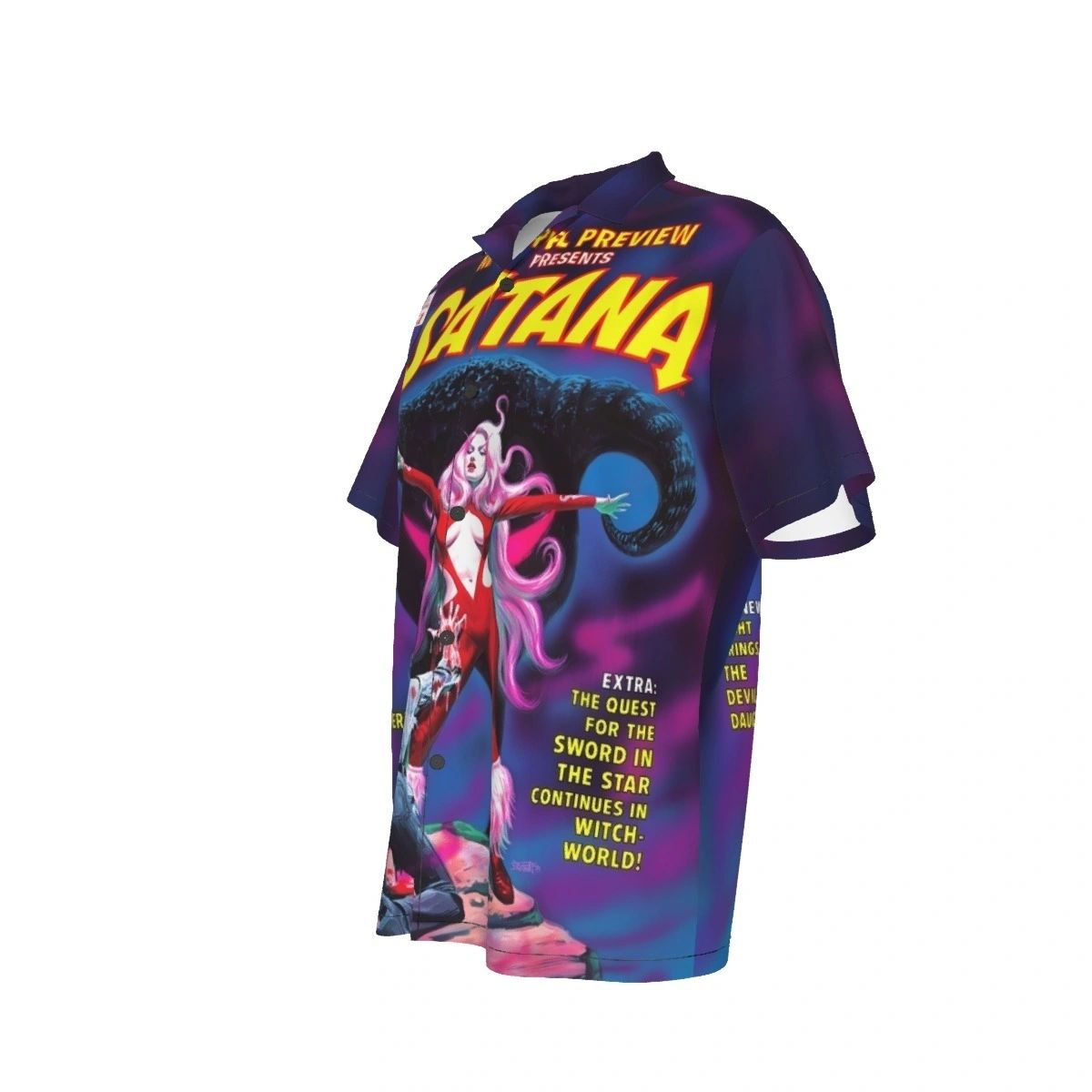 MARVEL PREVIEW 7 SATANA ALL OVER PRINT SHIRTS