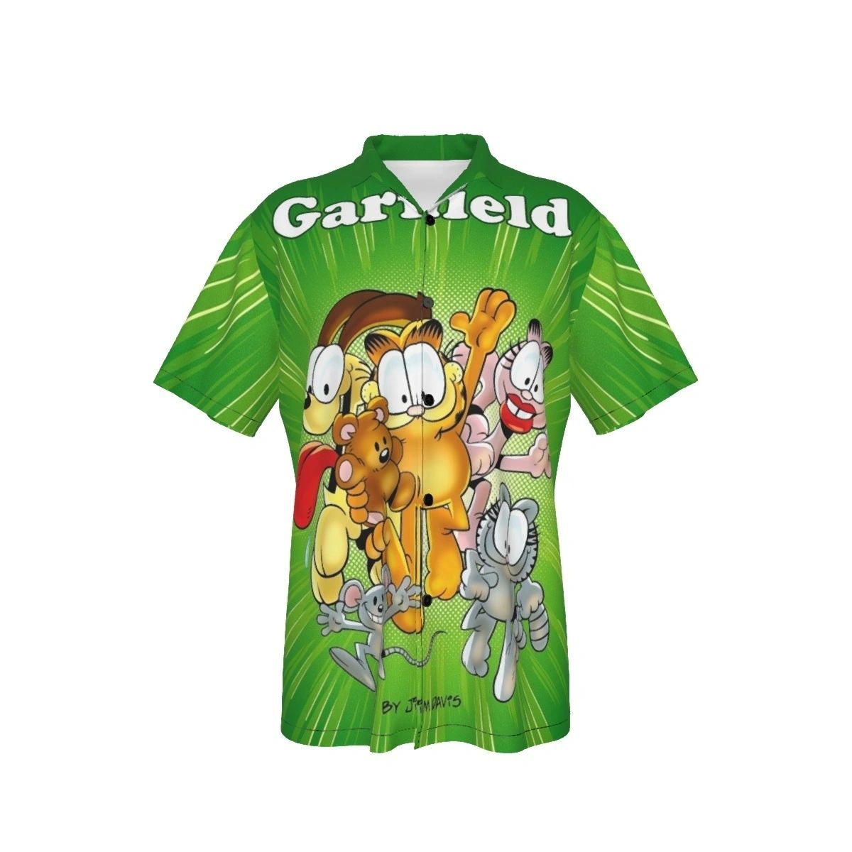 GARFEILD AND FRIENDS ALL OVER PRINT SHIRTS
