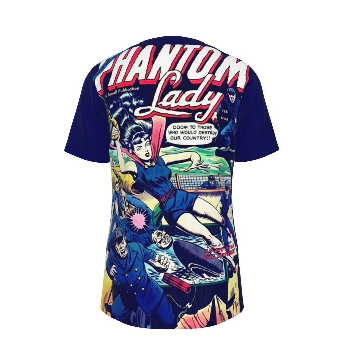 PHANTOM LADY 2 V2 ALL OVER PRINT SHIRTS -1955