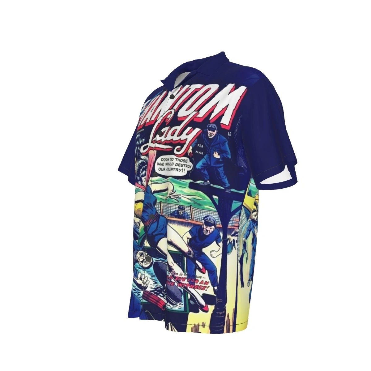 PHANTOM LADY 2 V2 ALL OVER PRINT SHIRTS -1955