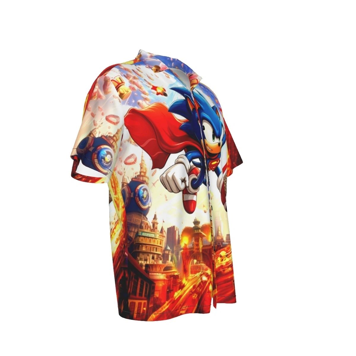 SONIC SUPERMAN ALL OVER PRINT SHIRTS