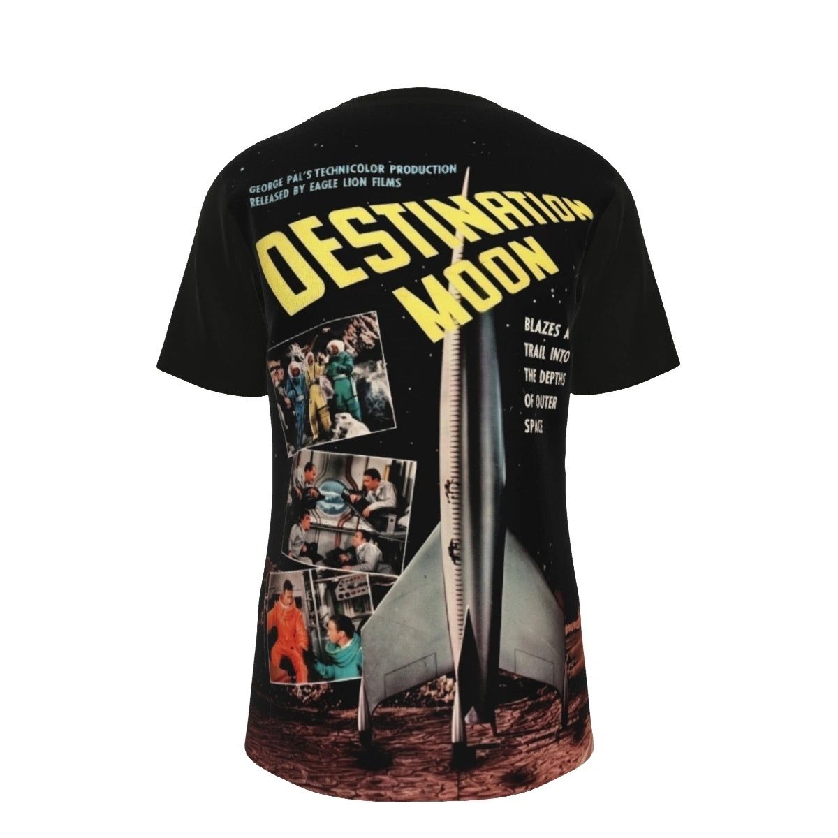 DESTINATION MOON MOVIE POSTER ALL OVER PRINT SHIRTS