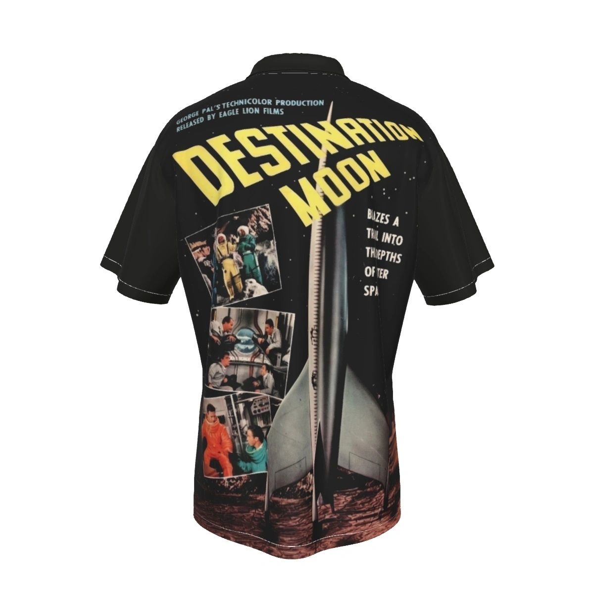 DESTINATION MOON MOVIE POSTER ALL OVER PRINT SHIRTS