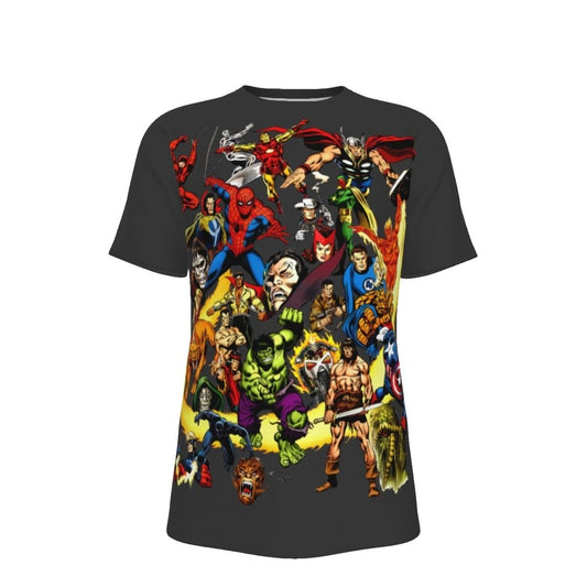 HISTORY OF THE MARVEL UNIVERSE 1 VAR ALL OVER PRINT SHIRTS