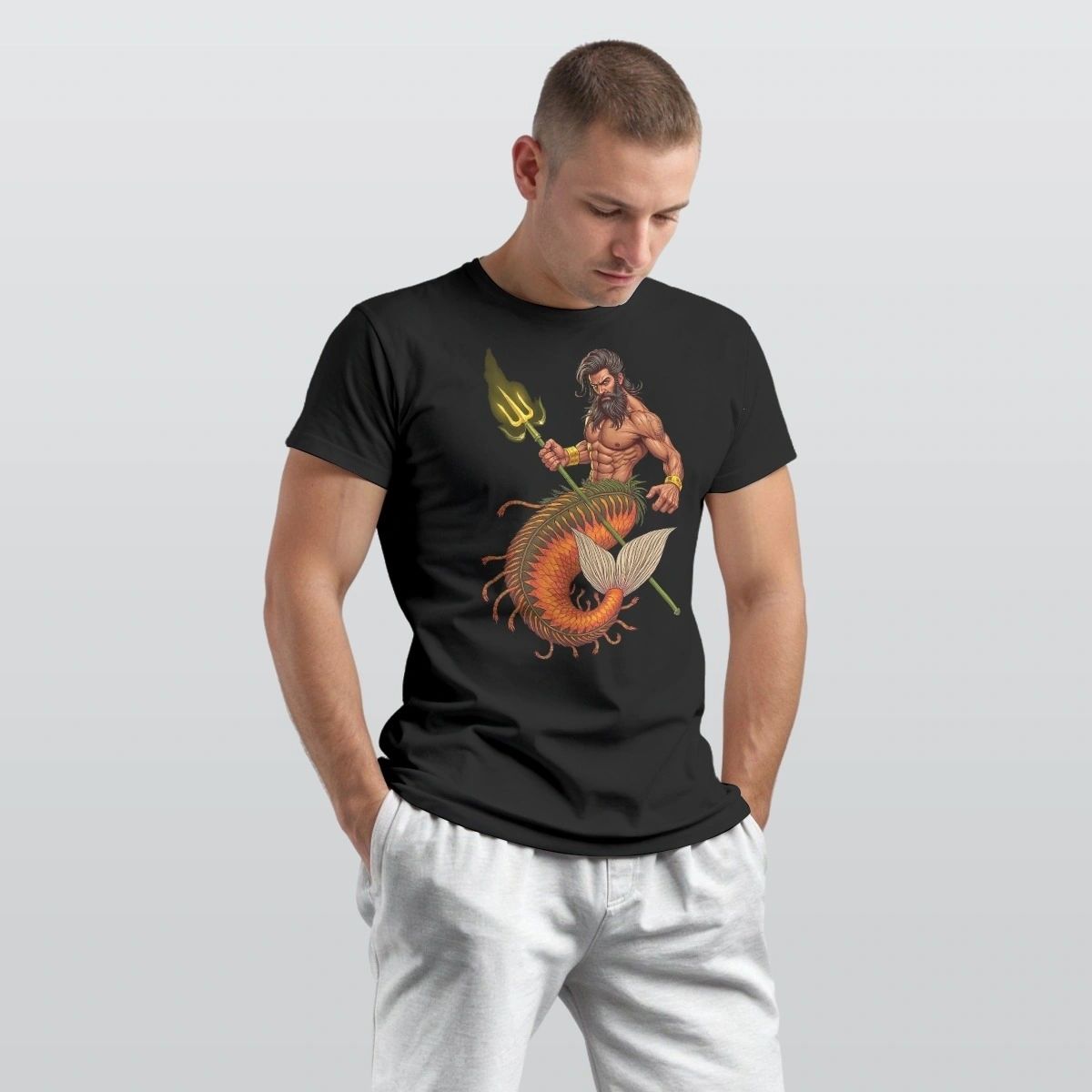 MERMAN LEO ALL OVER PRINT SHIRTS