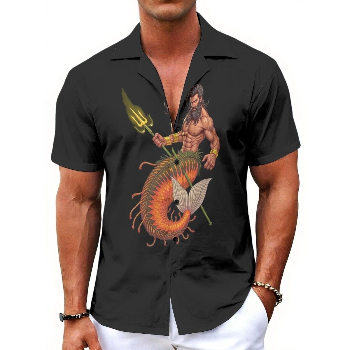 MERMAN LEO ALL OVER PRINT SHIRTS