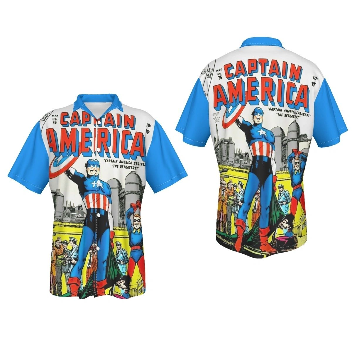 CAPTAIN AMERICA 76 ALL OVER PRINT SHIRTS