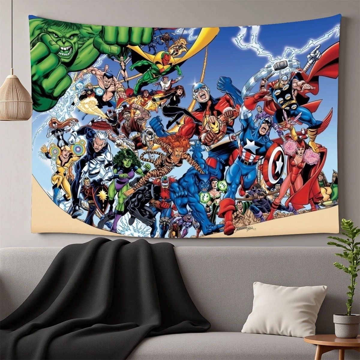 AVENGERS TRIBUTE TO PEREZ TAPESTRY - SPECIAL BUY - FREE SHIPPING