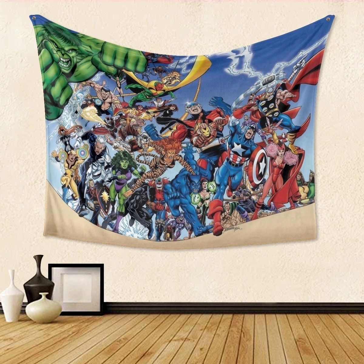 AVENGERS TRIBUTE TO PEREZ TAPESTRY - SPECIAL BUY - FREE SHIPPING