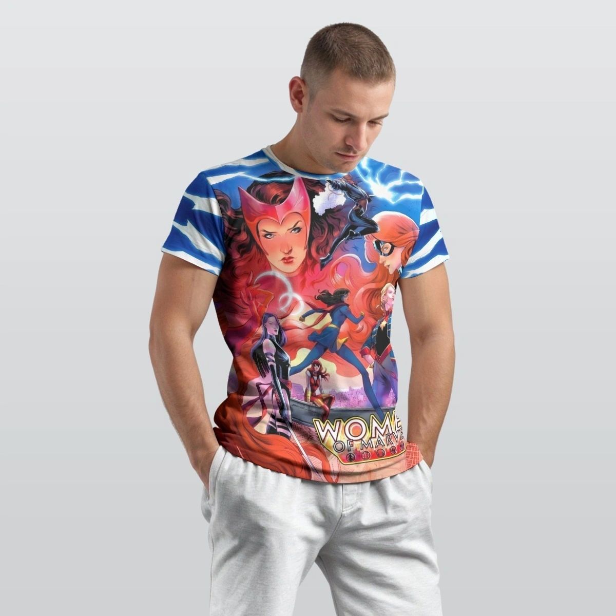 WOMEN OF MARVEL 5 V2 All-Over Print Shirt