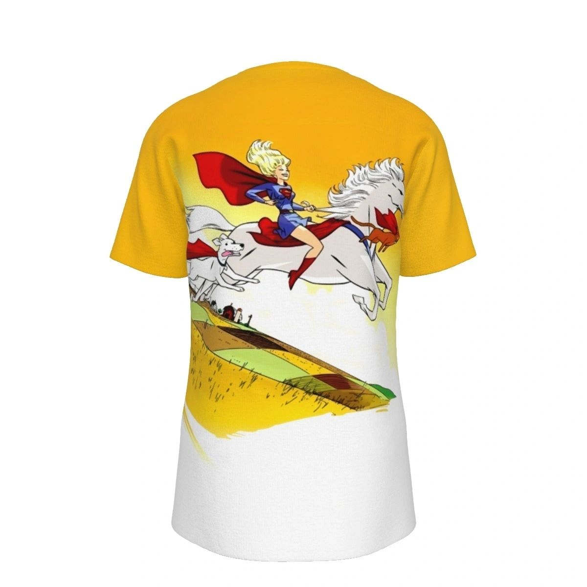 SUPERGIRL AND SUPERPETS SHOT All-Over Print Shirt