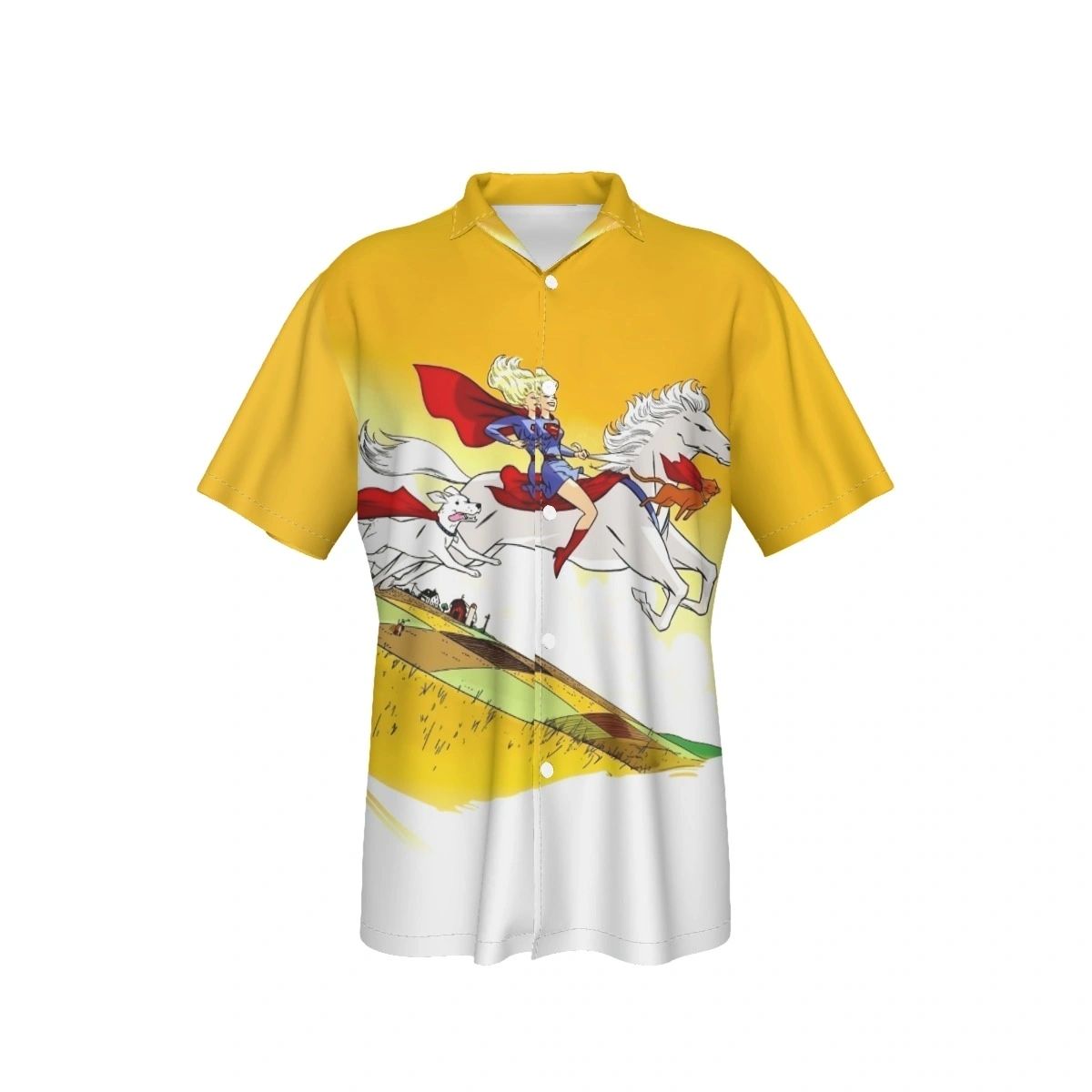 SUPERGIRL AND SUPERPETS SHOT All-Over Print Shirt