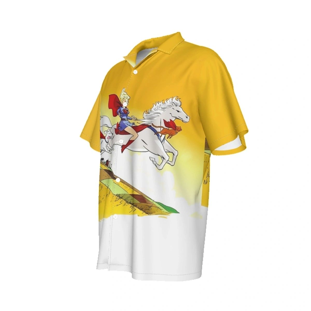 SUPERGIRL AND SUPERPETS SHOT All-Over Print Shirt