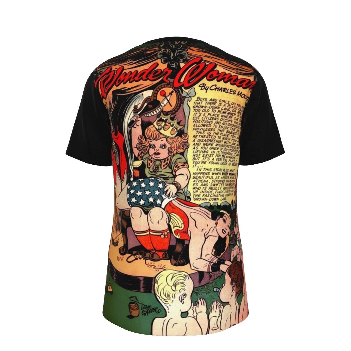 WONDER WOMAN GETS SPANKED ALL OVER PRINT SHIRT AND TANK -Sensation Comics #31
