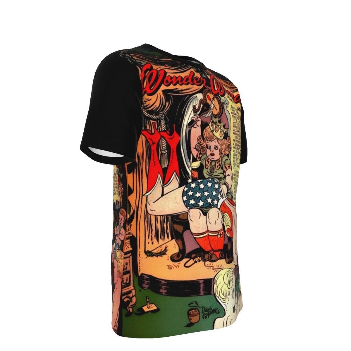 WONDER WOMAN GETS SPANKED ALL OVER PRINT SHIRT AND TANK -Sensation Comics #31