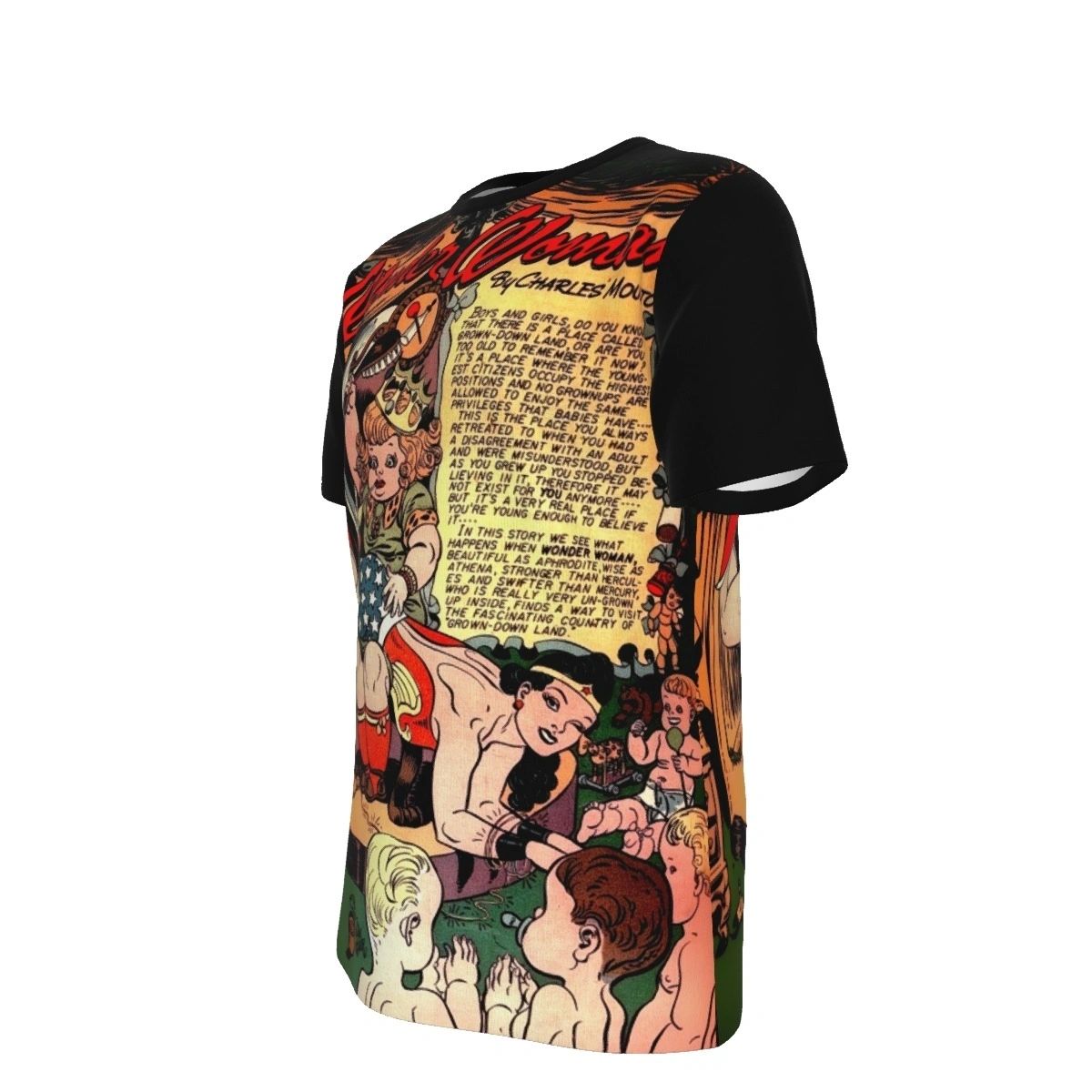 WONDER WOMAN GETS SPANKED ALL OVER PRINT SHIRT AND TANK -Sensation Comics #31
