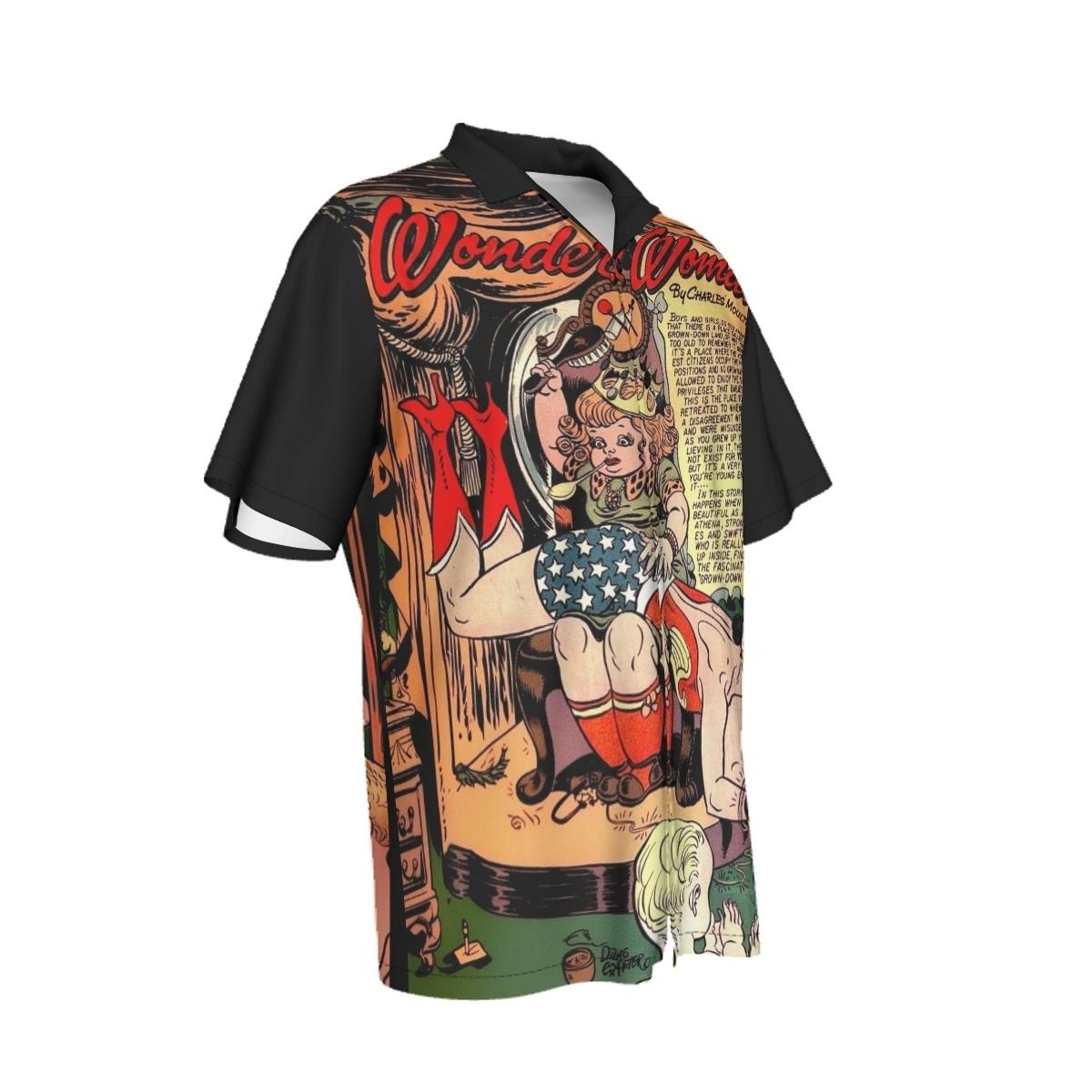 WONDER WOMAN GETS SPANKED ALL OVER PRINT SHIRT AND TANK -Sensation Comics #31