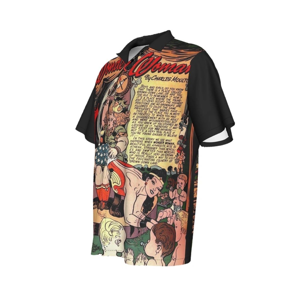 WONDER WOMAN GETS SPANKED ALL OVER PRINT SHIRT AND TANK -Sensation Comics #31